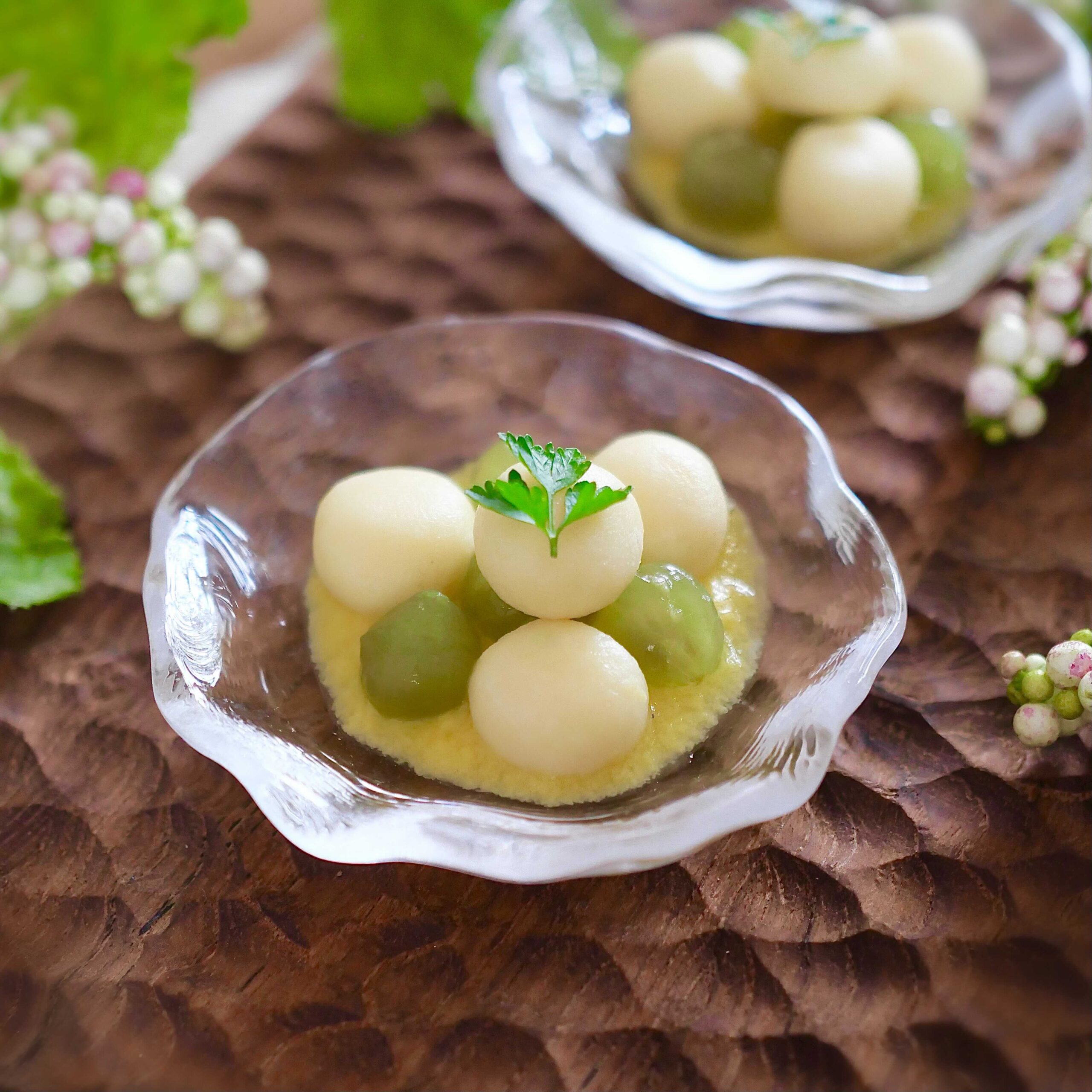 離乳食完了期 コーン白玉と白ぶどうのデザート Baby Potage
