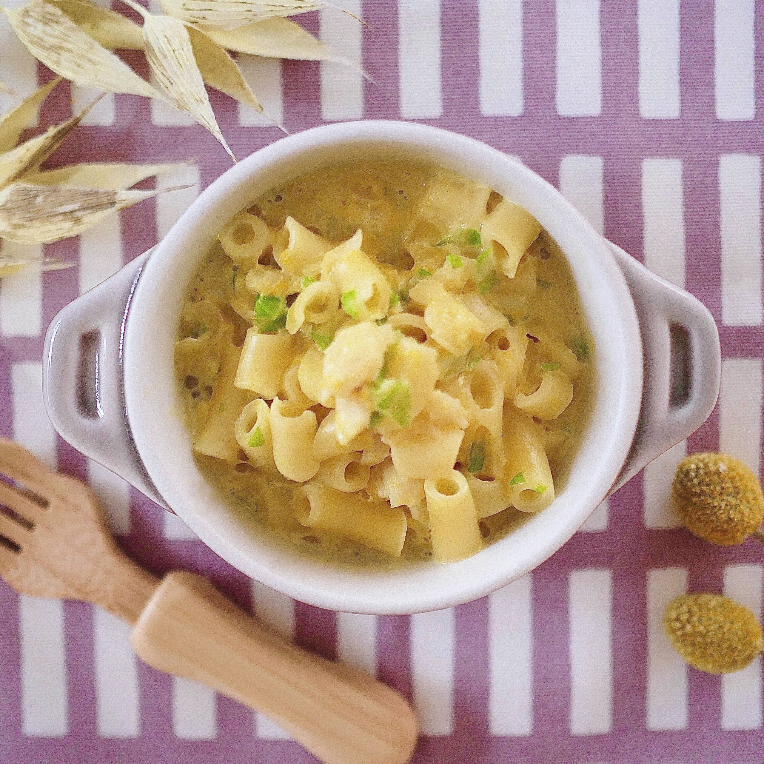 離乳食後期 ベビーホタテと野菜のマカロニパスタ Baby Potage